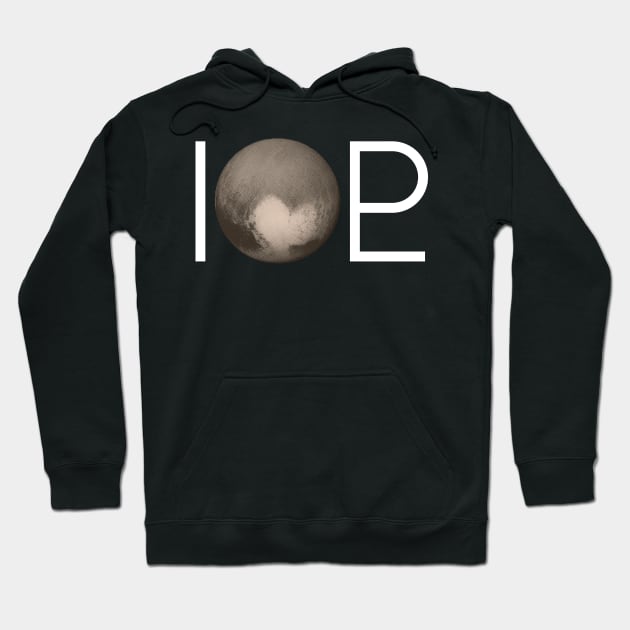 I Heart Pluto | White Ink Edition Hoodie by geekchic_tees